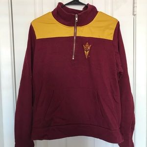 PINK Arizona State University ASU Quarter Zip